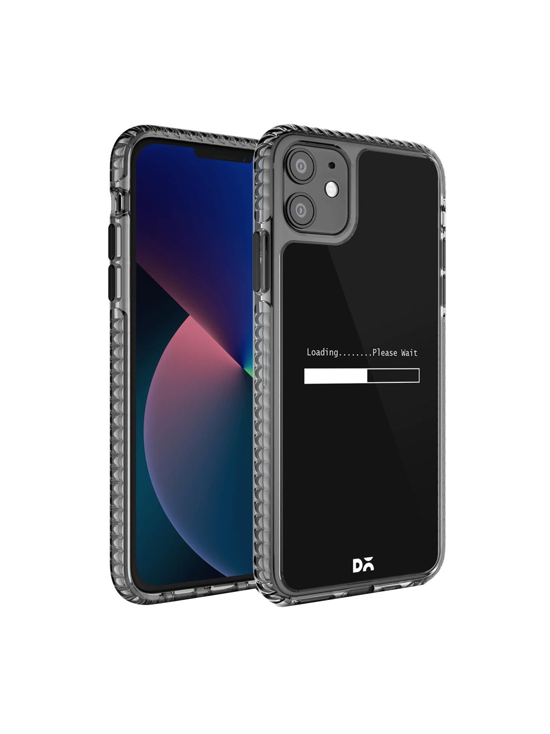 

DailyObjects Black & White Loading Printed Clear iPhone 11 Phone Case