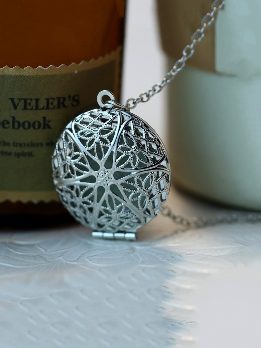 

Yellow Chimes Silver Toned Glow Pendant