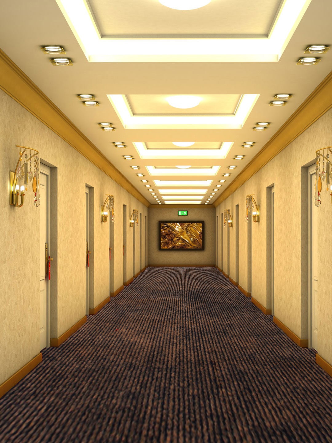 

LUXEHOME INTERNATIONAL Brown Solid Floor Runner