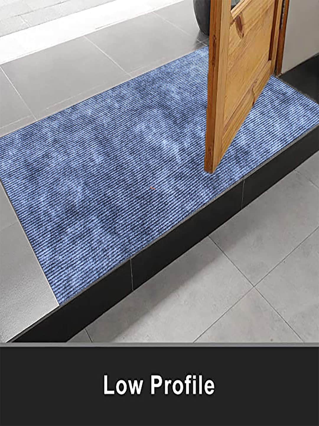 

LUXEHOME INTERNATIONAL Grey Solid Anti-Skid Doormat