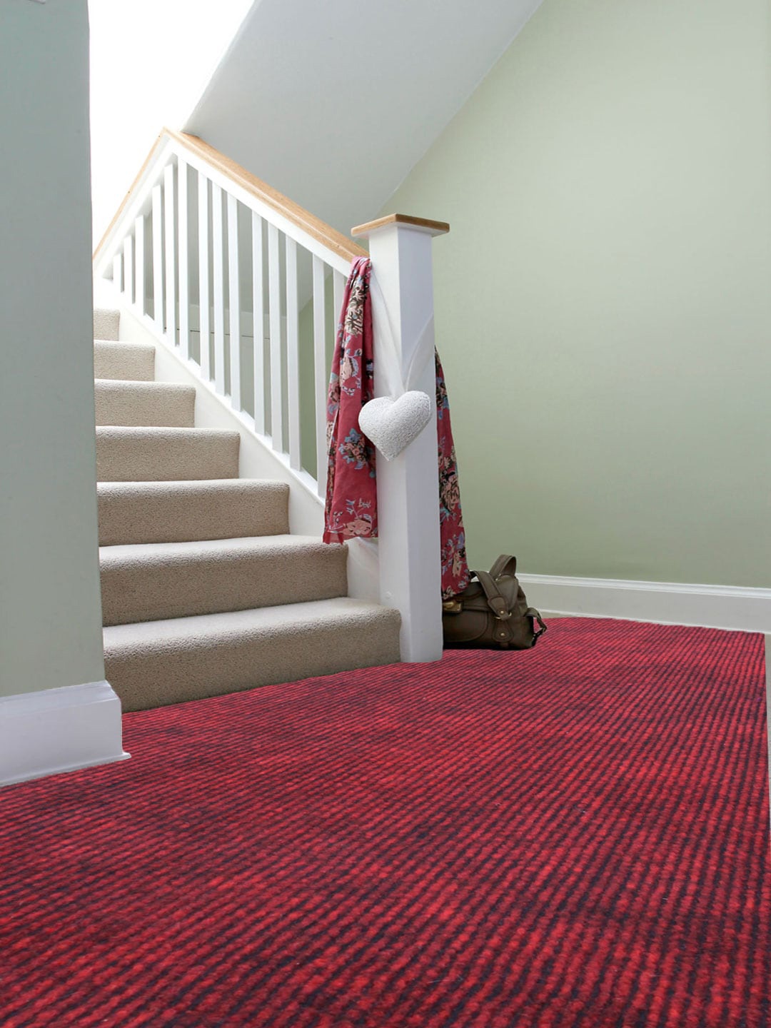 

LUXEHOME INTERNATIONAL Maroon Striped Carpets