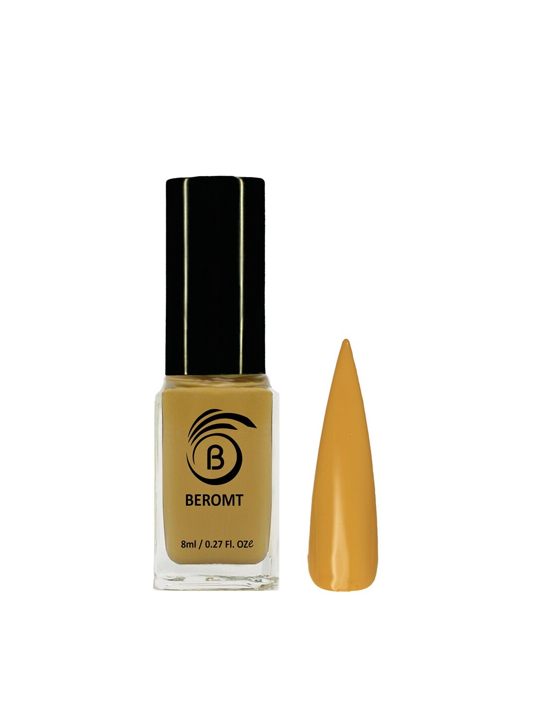 

BEROMT Solid Twist Vegan Fast-Dry High Gloss Gel Nail Polish - Shade 7026, Mustard