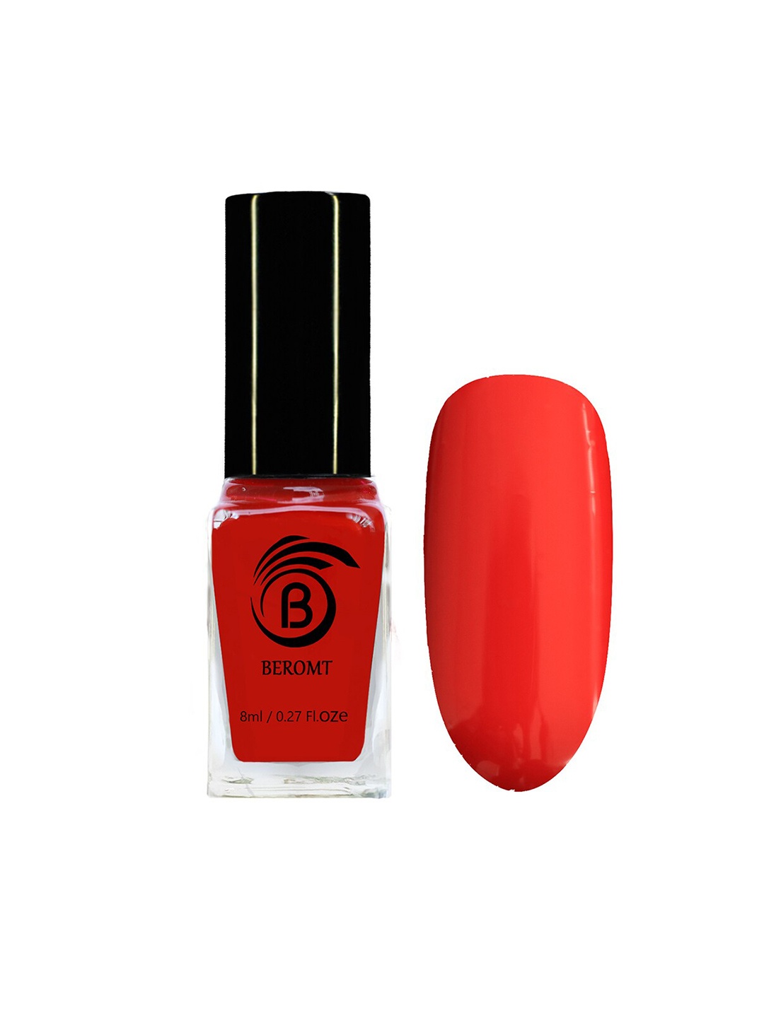 

BEROMT Solid Twist Gel Finish High Gloss Fast Dry Nail Polish 8 ml - Flirt Flame 7008, Red