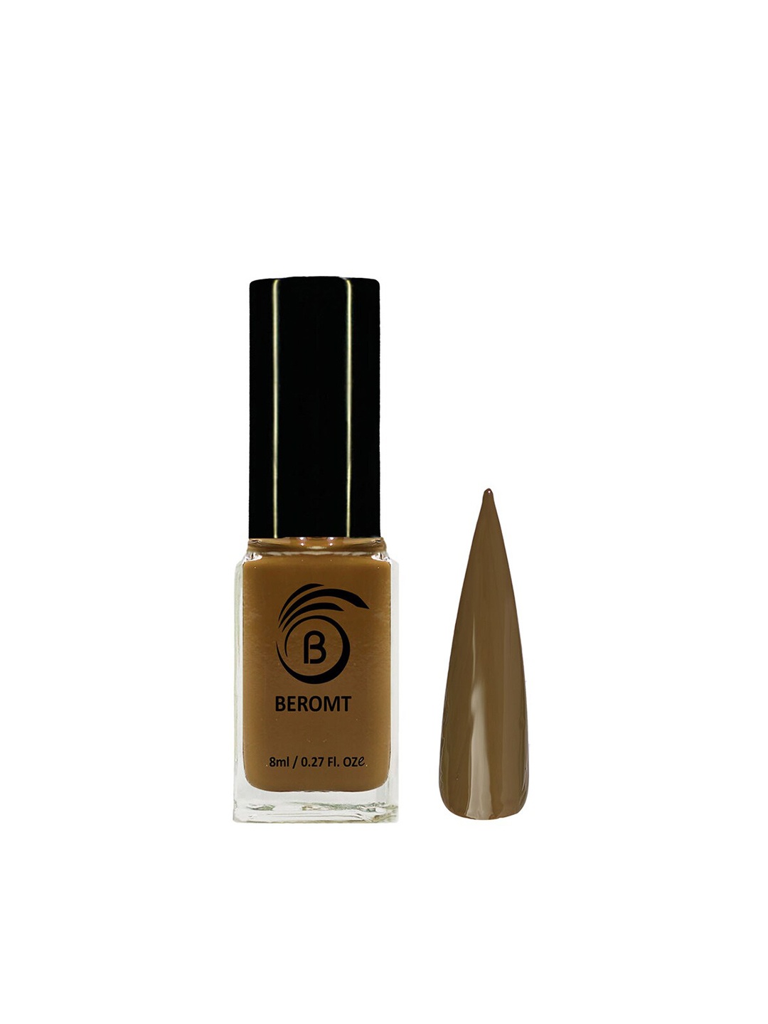 

BEROMT Solid Twist Gel Finish High Gloss Fast Dry Nail Polish 8 ml - Muddy Lands 7015, Brown