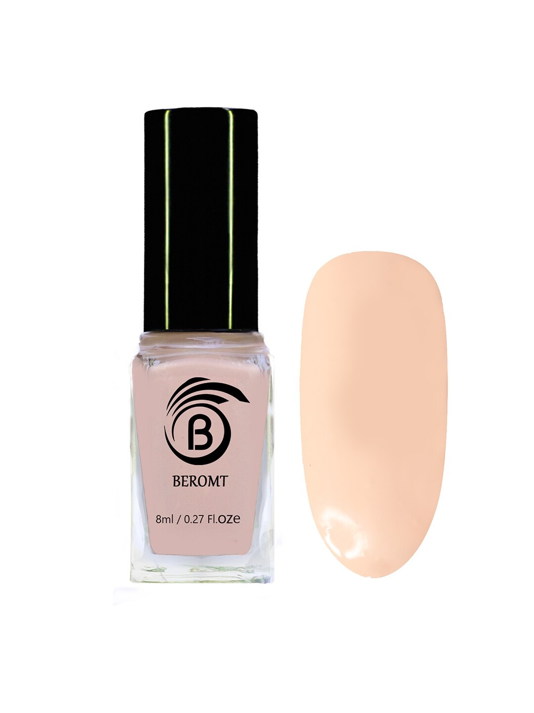

BEROMT Solid Twist Gel Finish High Gloss Fast Dry Nail Polish 8 ml - First Kiss 7001, Peach