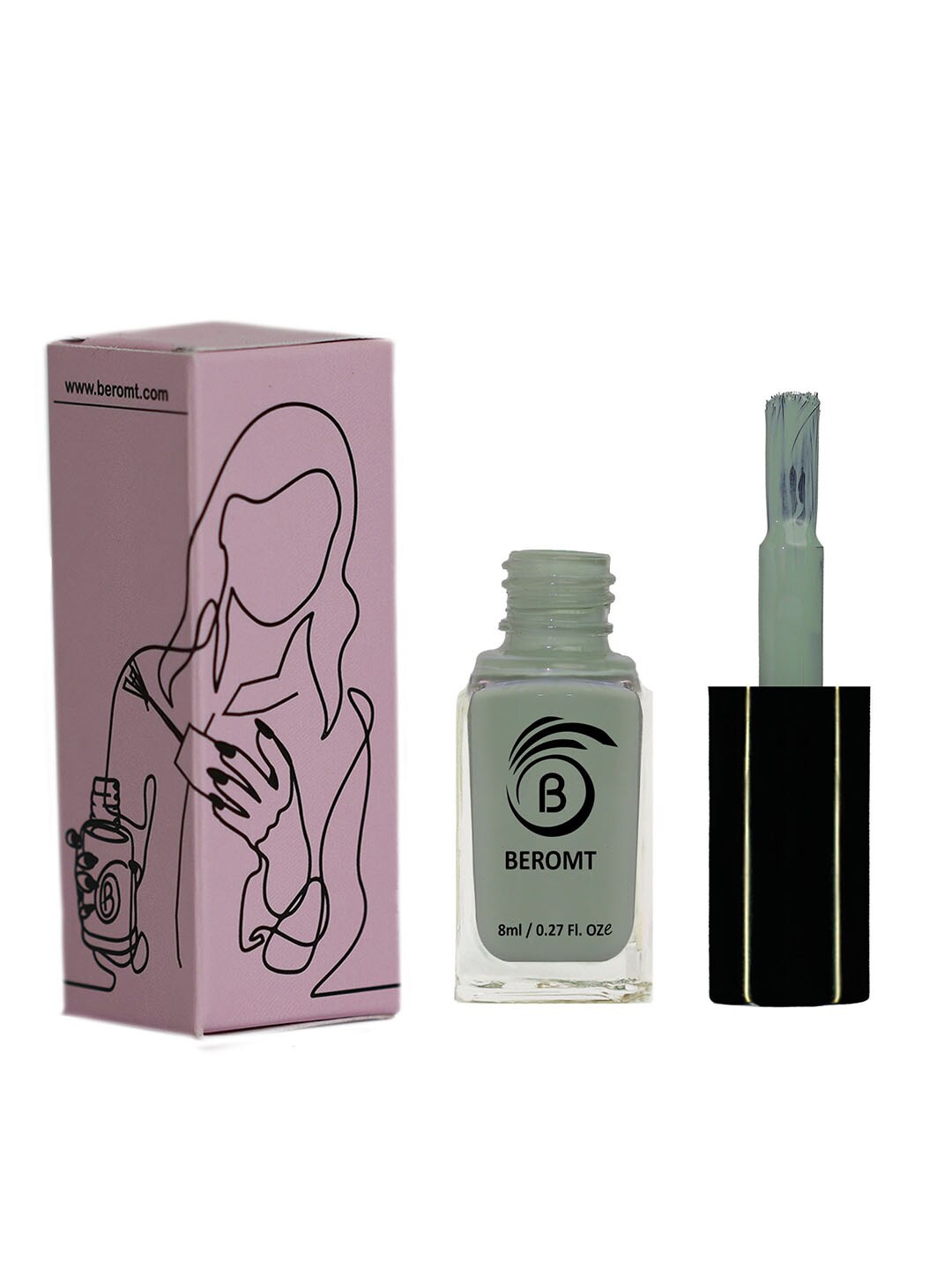 

BEROMT Solid Twist Vegan Fast-Dry High Gloss Gel Nail Polish - Shade 7036, Green