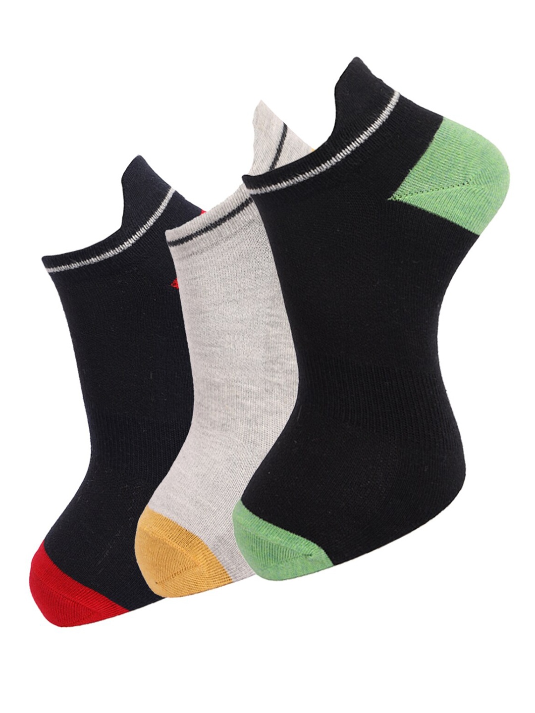 

Dollar Socks Men Pack Of 3 Assorted Cotton Ankle-Length Socks