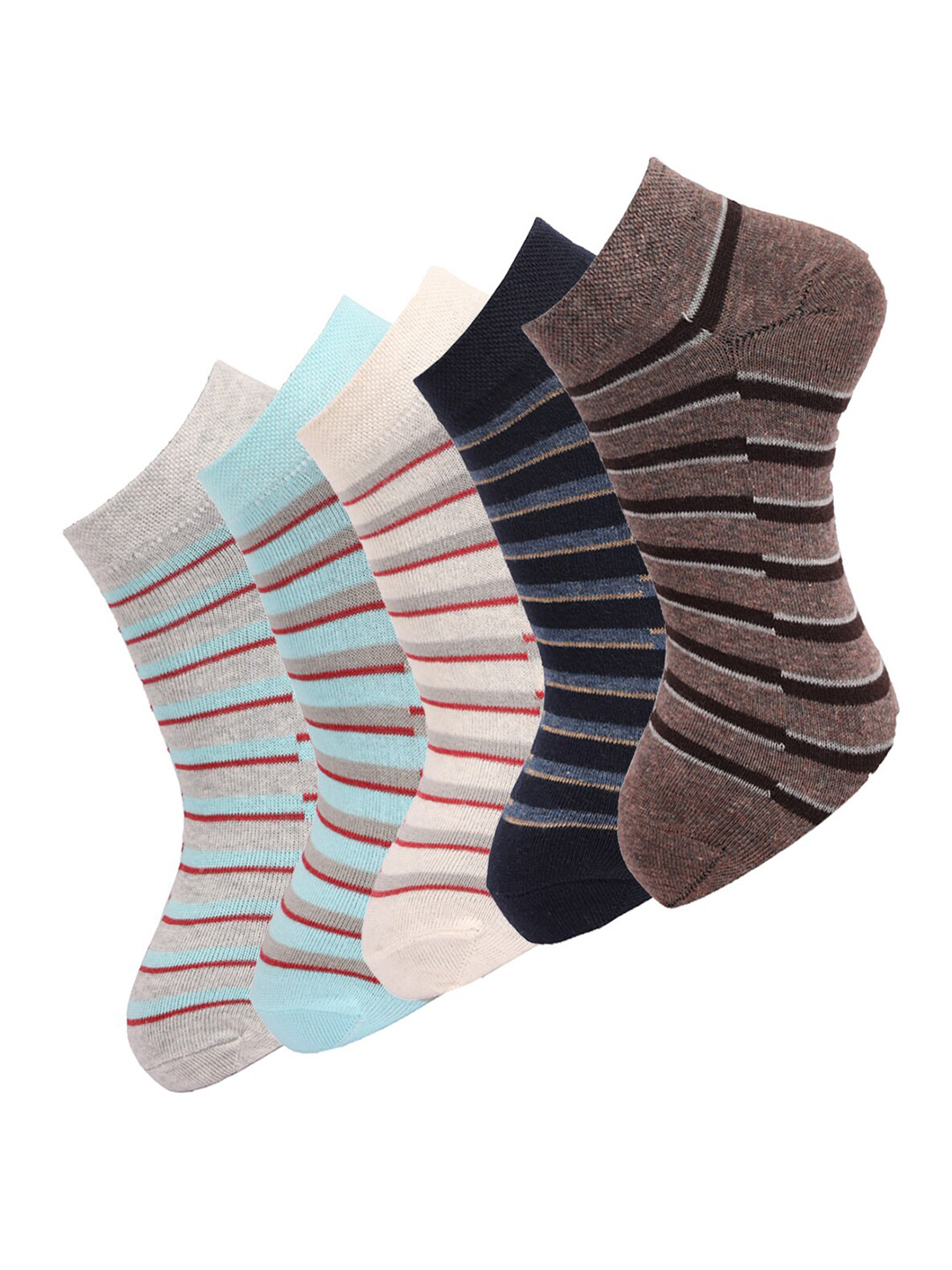 

Dollar Socks Men Pack Of 5 Assorted Cotton Ankle-Length Socks