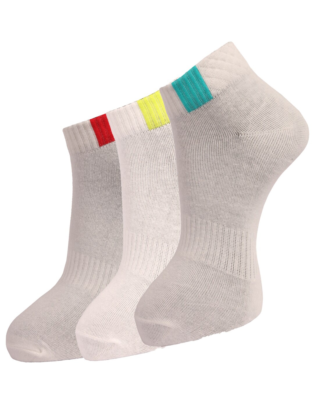 

Dollar Socks Men Pack Of 3 Assorted Cotton Ankle-Length Socks