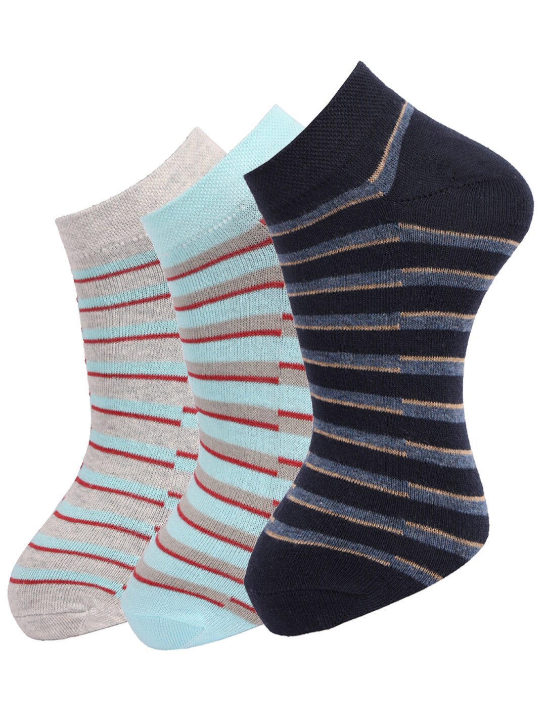 

Dollar Socks Men Pack Of 3 Assorted Cotton Ankle-Length Socks