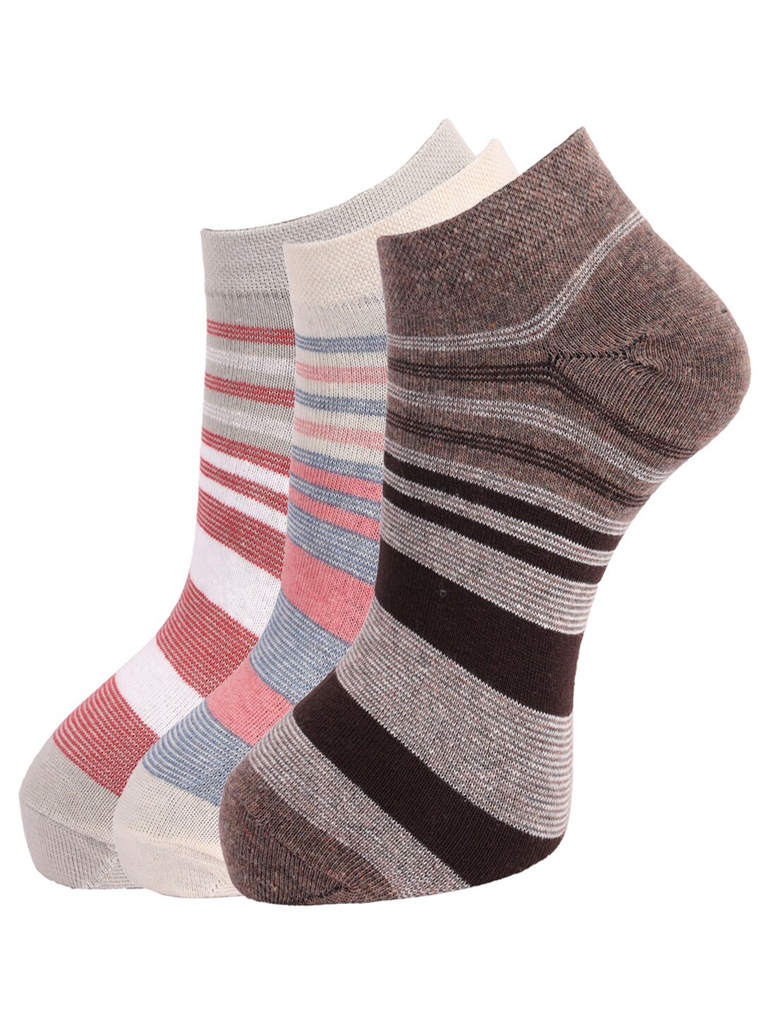 

Dollar Socks Men Pack Of 3 Assorted Cotton Ankle-Length Socks