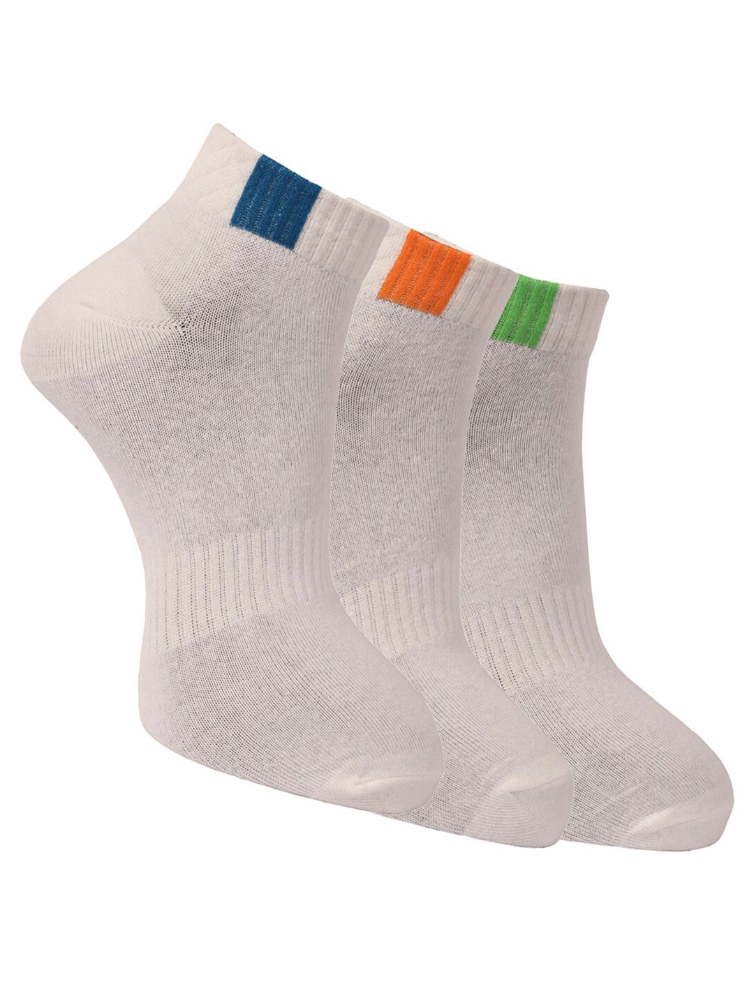 

Dollar Socks Men Pack Of 3 Assorted Cotton Ankle-Length Socks