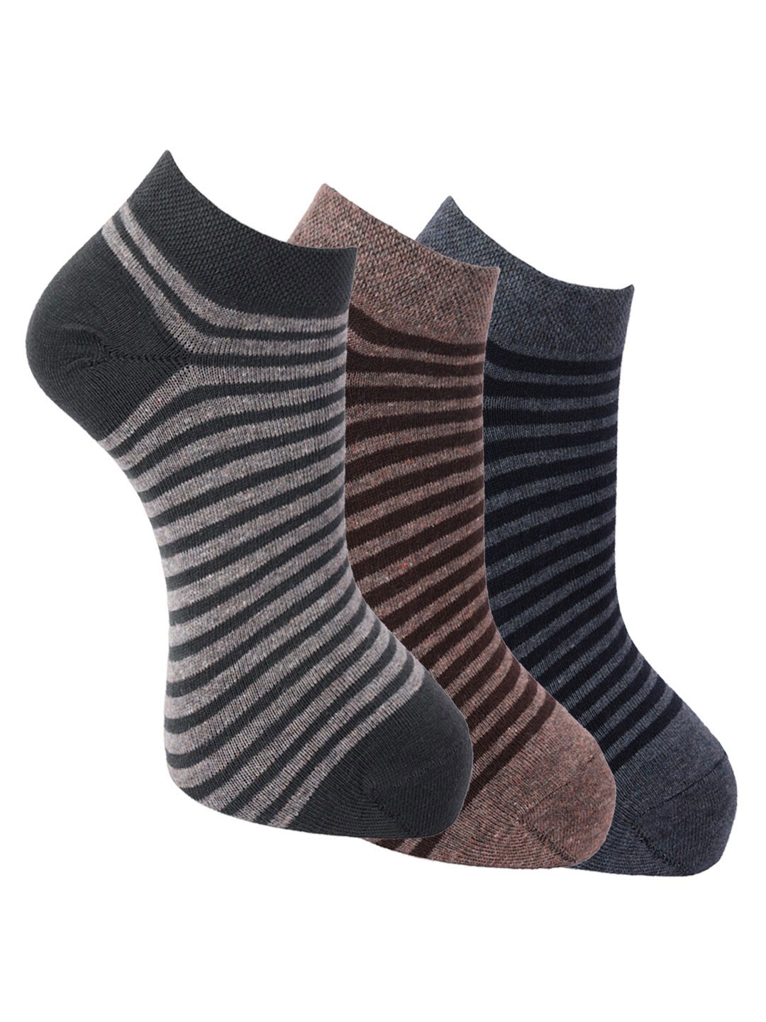 

Dollar Socks Men Pack Of 3 Assorted Cotton Ankle-Length Socks