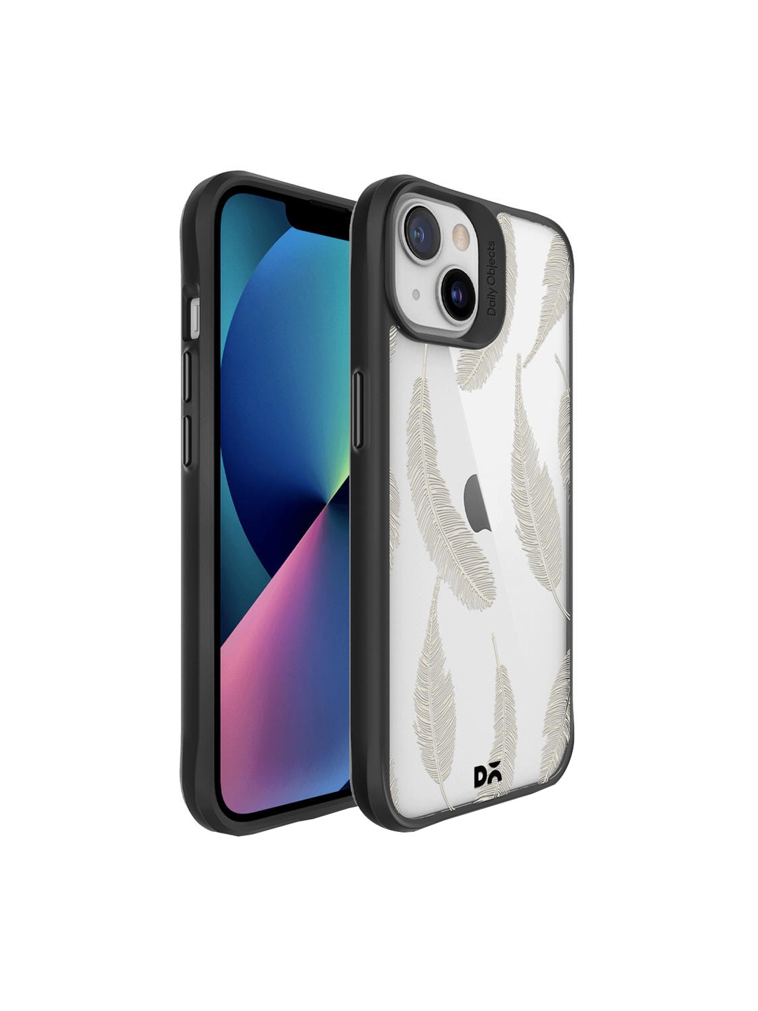 

DailyObjects Off-White & Grey Feathers iPhone 13 Back Case