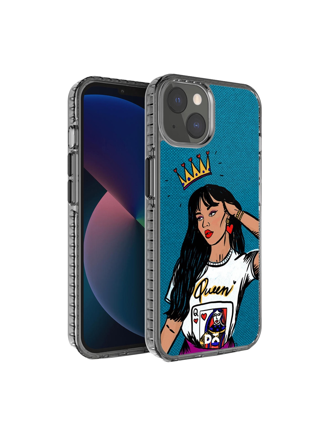 

DailyObjects Blue & Black Queen Babe iPhone 13 Back Case