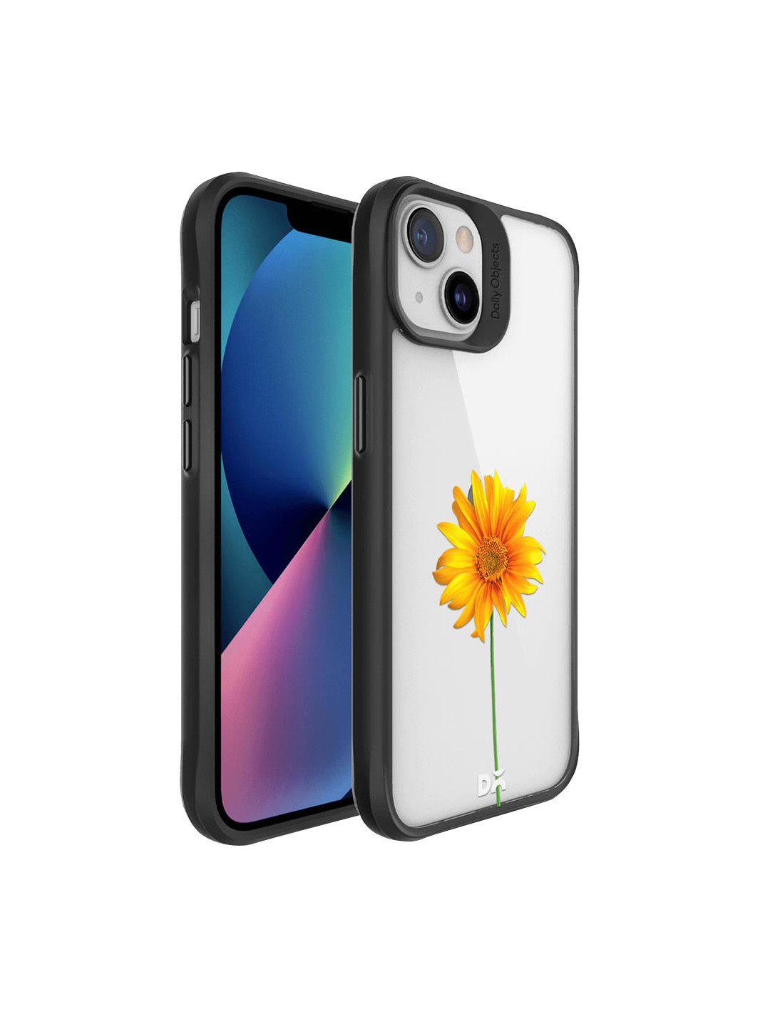

DailyObjects White & Yellow Clear Sunflower iPhone 13 Back Case