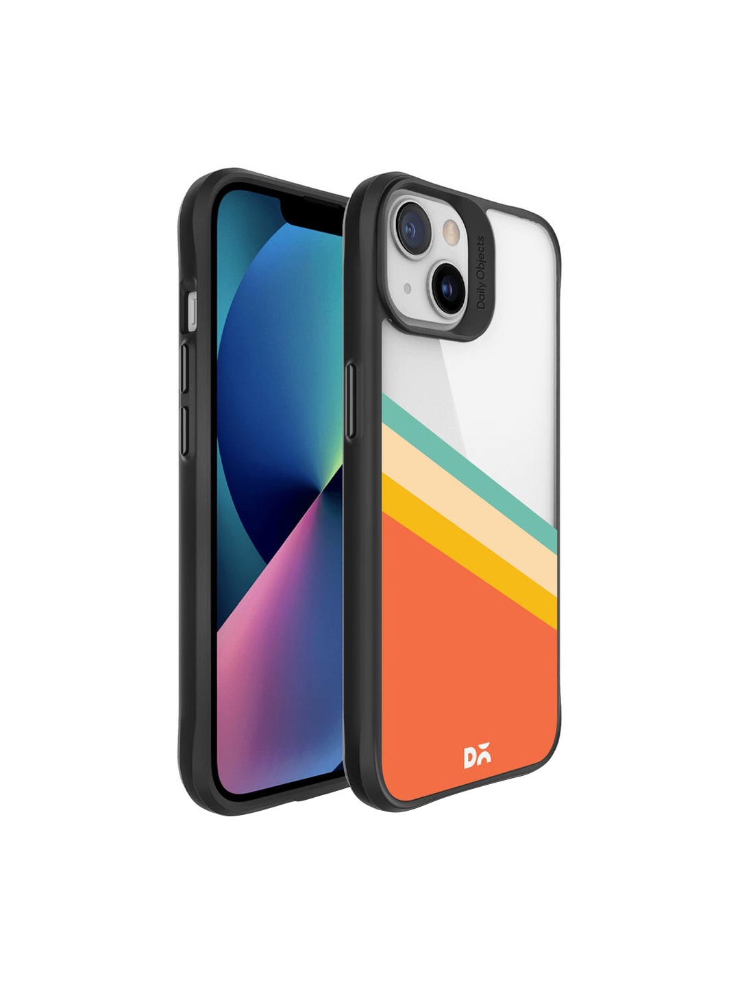 

DailyObjects White & Orange Printed iPhone 13 Phone Case