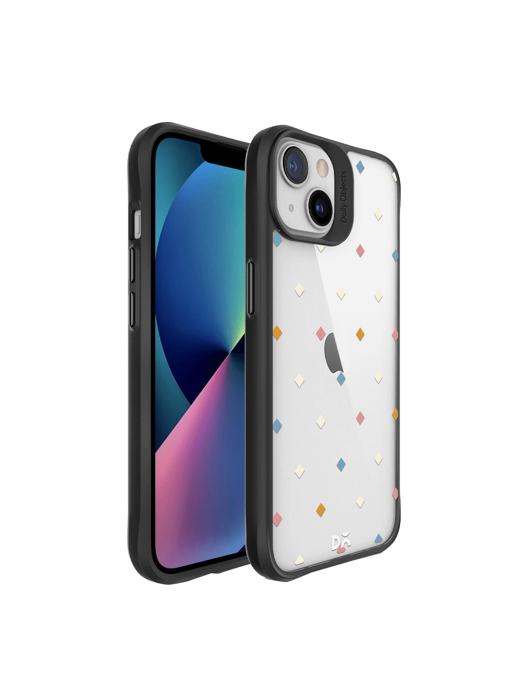 

DailyObjects Black & White Geometric Printed iPhone 13 Back Cover