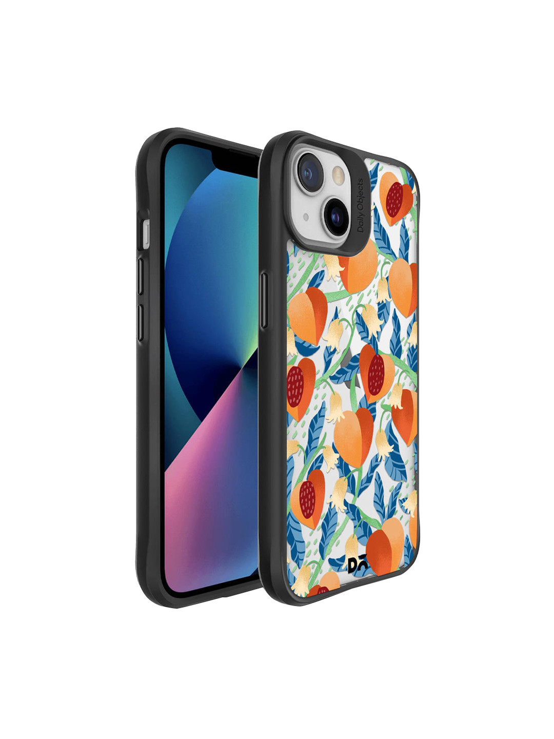 

DailyObjects Orange & Blue Printed Peachy Peaches iPhone 13 Phone Case