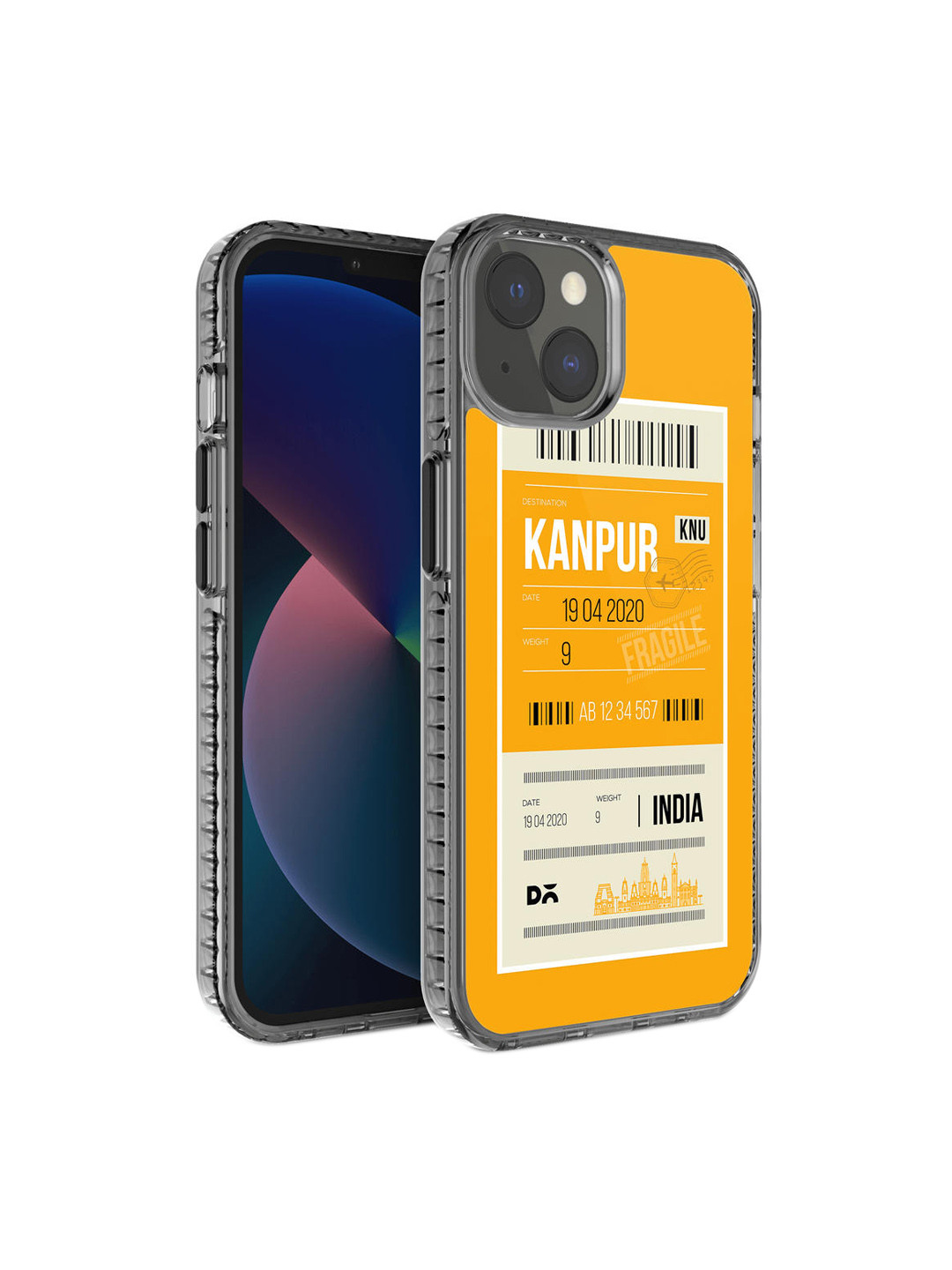 

DailyObjects Orange & White Printed Kanpur City Tag iPhone 13 Phone Case