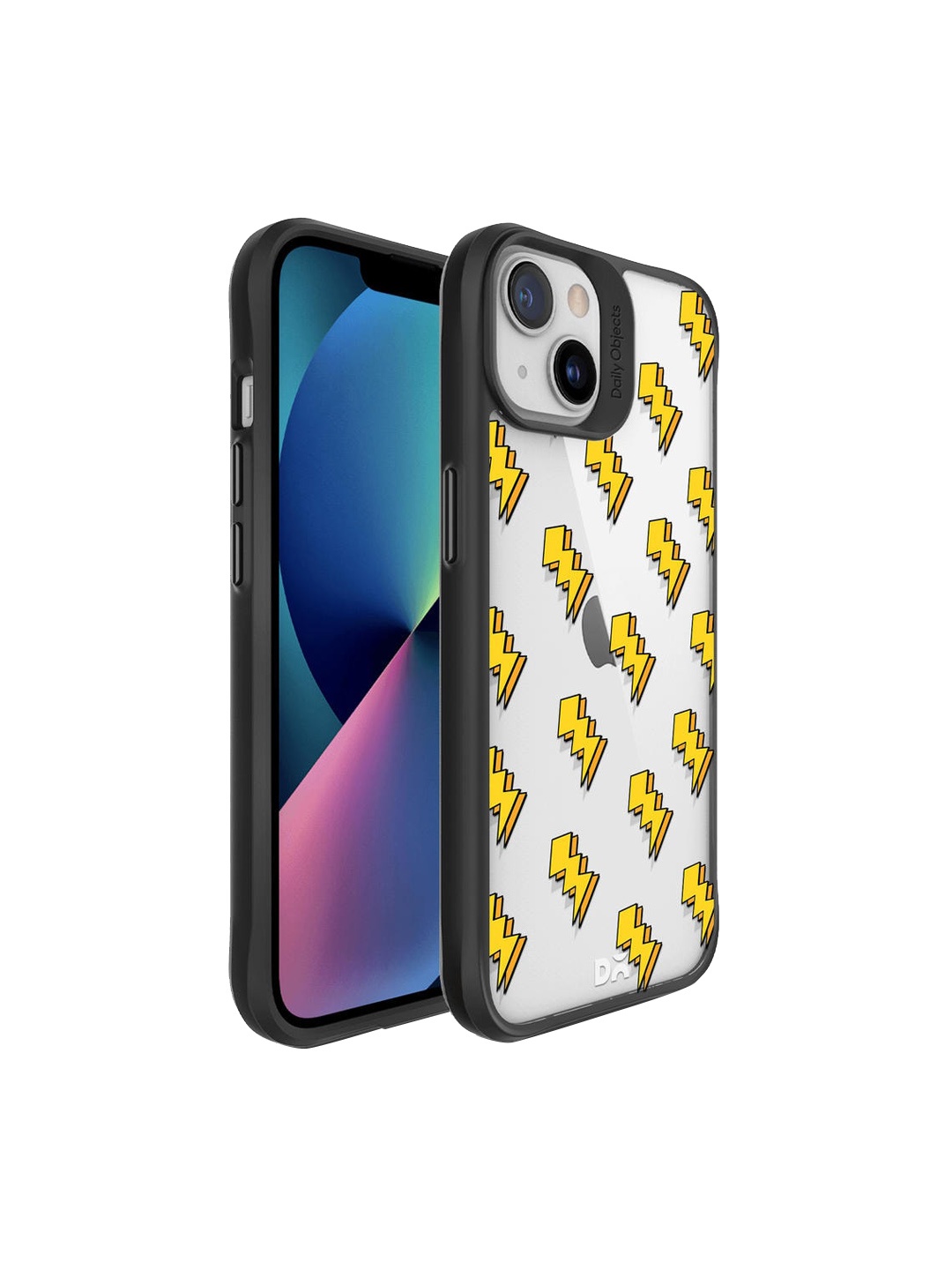 

DailyObjects Grey & Yellow Printed iPhone 13 Phone Case