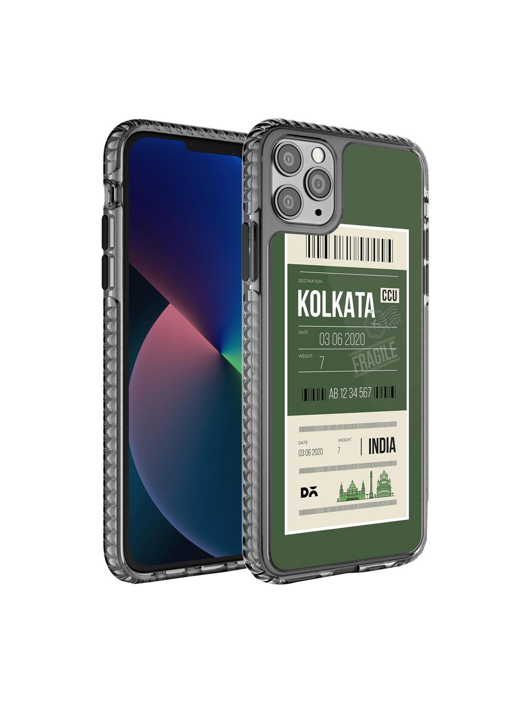 

DailyObjects Green & White Printed Kolkata City Tag iPhone 11 Pro Phone Case