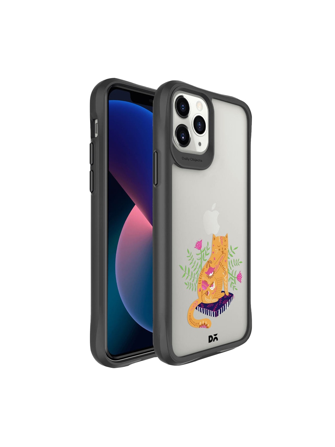 

DailyObjects Black & White Happy Kitty Printed iPhone 11 Pro Back Cover