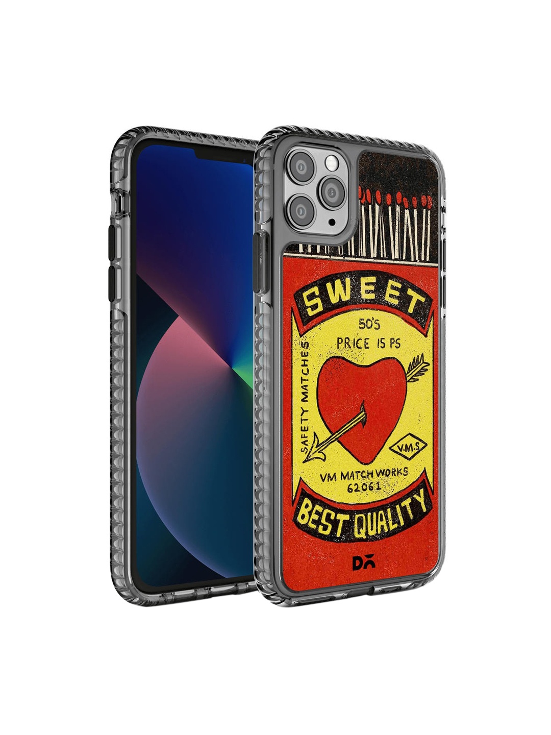 

DailyObjects Black & Red & Yellow Printed iPhone 11 Pro Phone Case