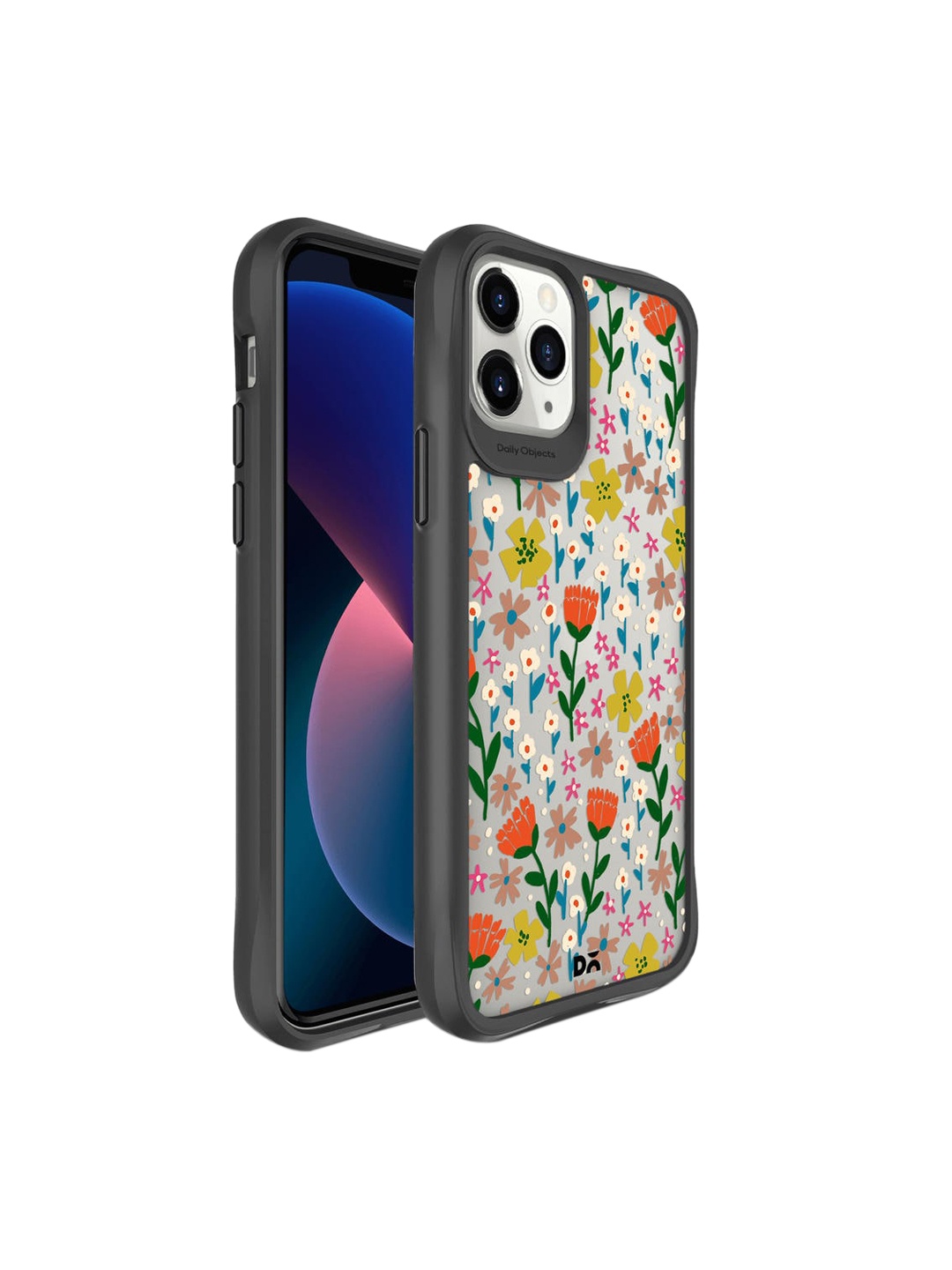 

DailyObjects Black & White Auburn Tulips Black Hybrid iPhone 11 Pro Back Case