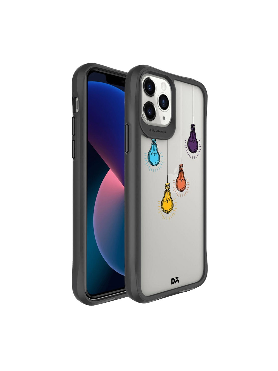 

DailyObjects White & Yellow Printed Clear Bulbs iPhone 11 Pro Phone Case
