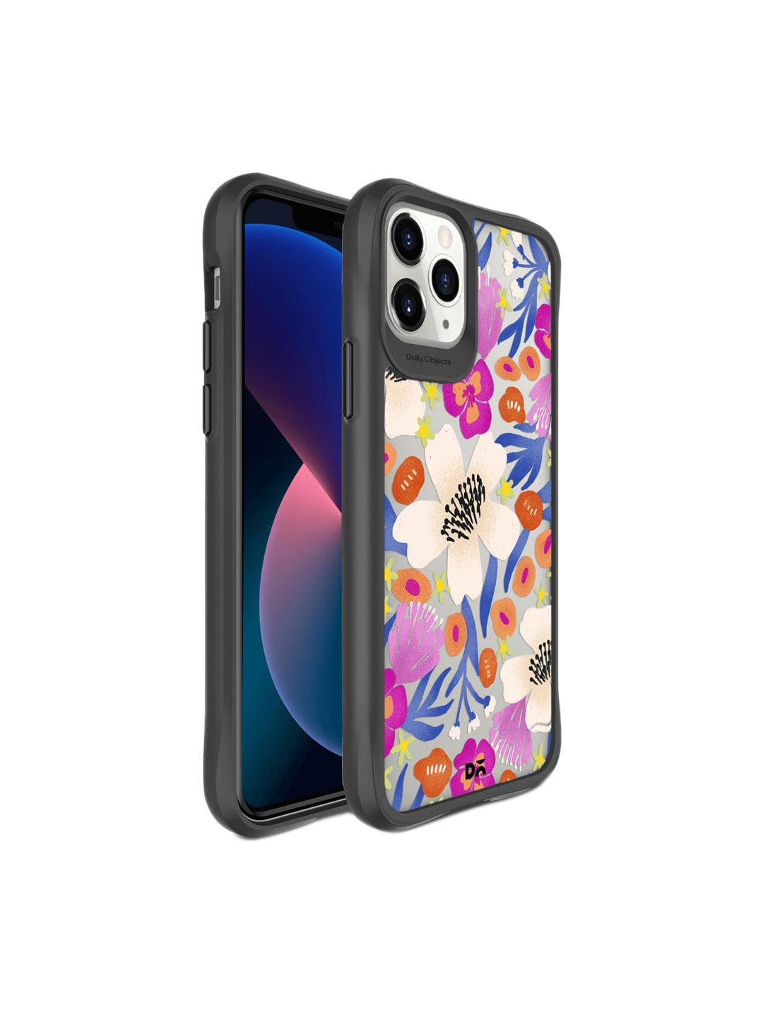 

DailyObjects Pink & Blue Printed Balloonflower iPhone 11 Pro Back Case