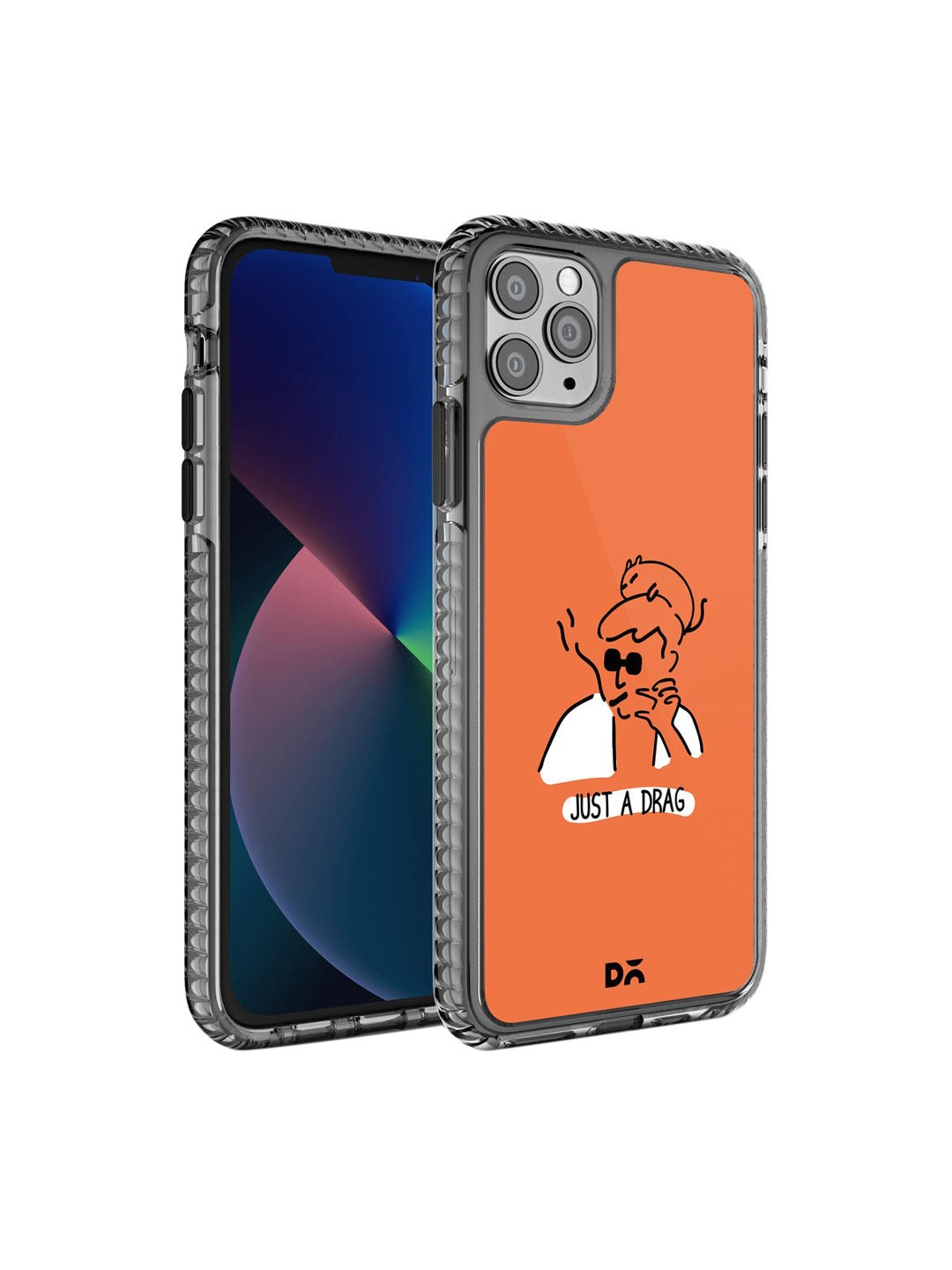 

DailyObjects Orange & White Printed iPhone 11 Pro Back Case