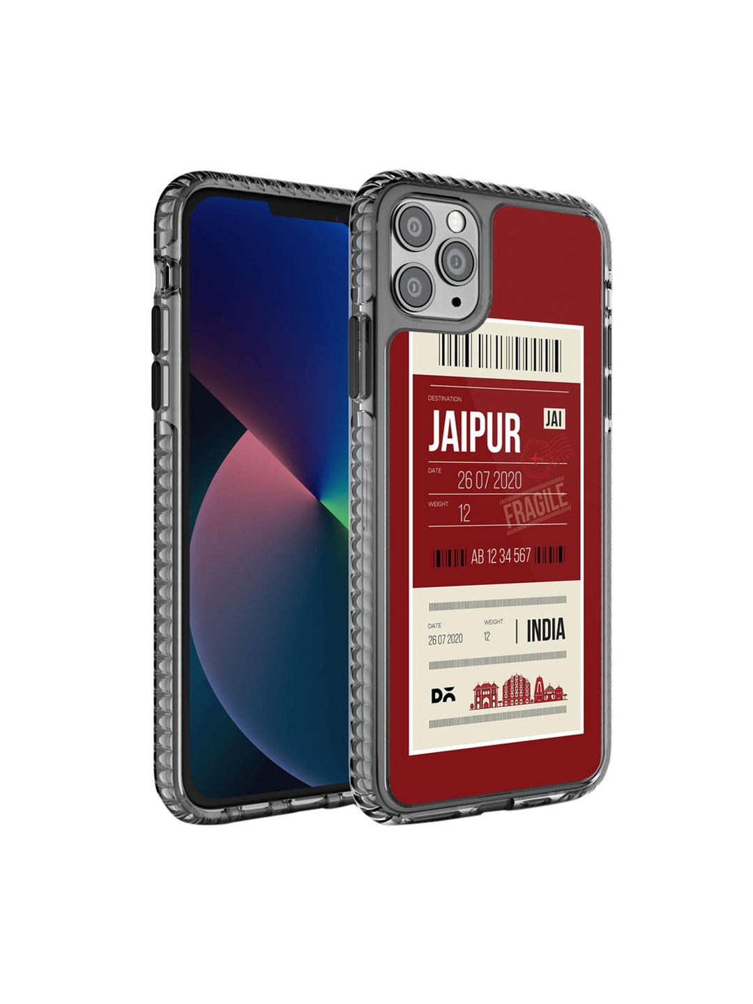 

DailyObjects Maroon & Beige Jaipur City Tag Printed iPhone 11 Pro Phone Case