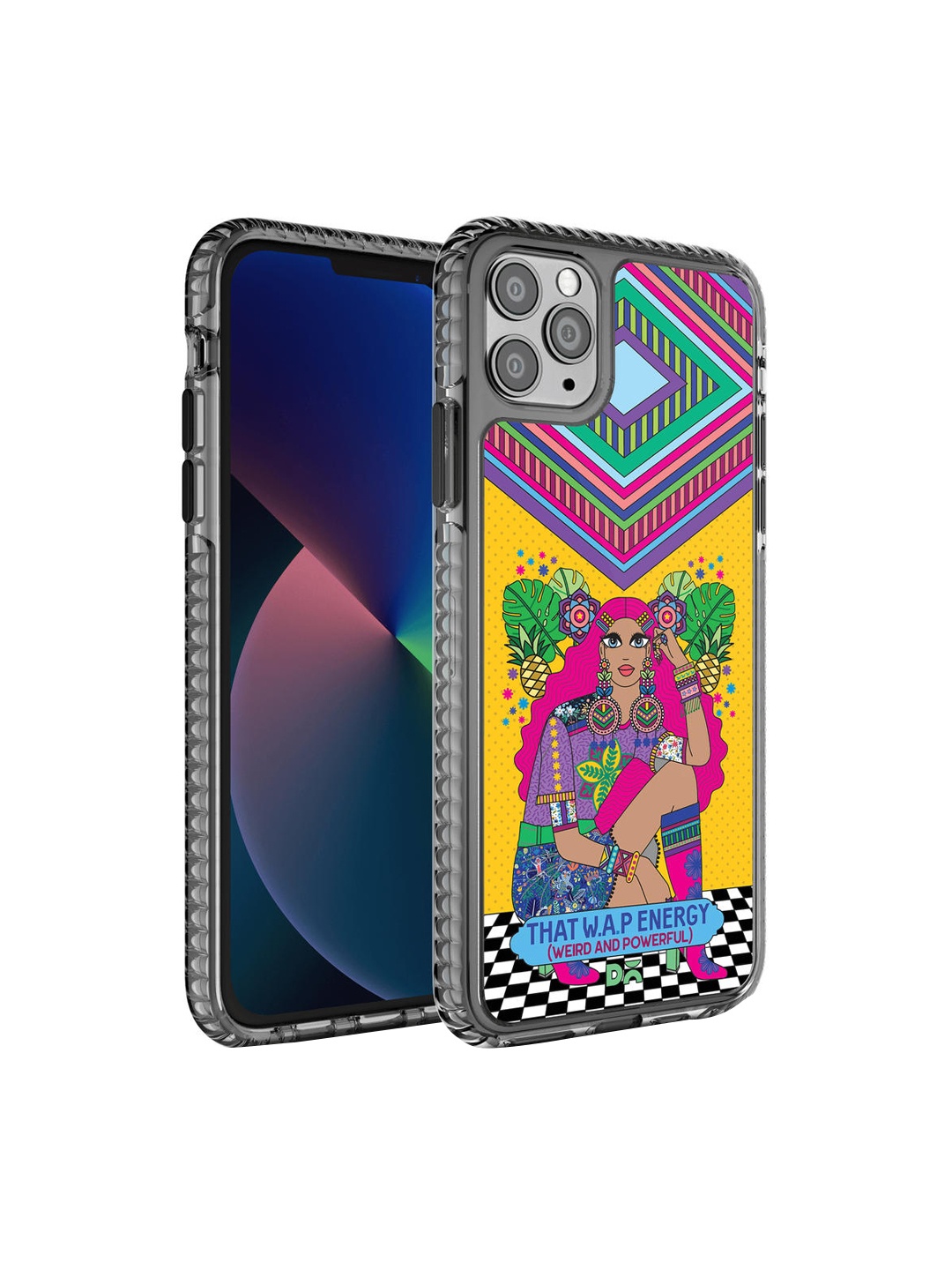 

DailyObjects Yellow & Pink Weird & Powerful iPhone 11 Pro Back Case