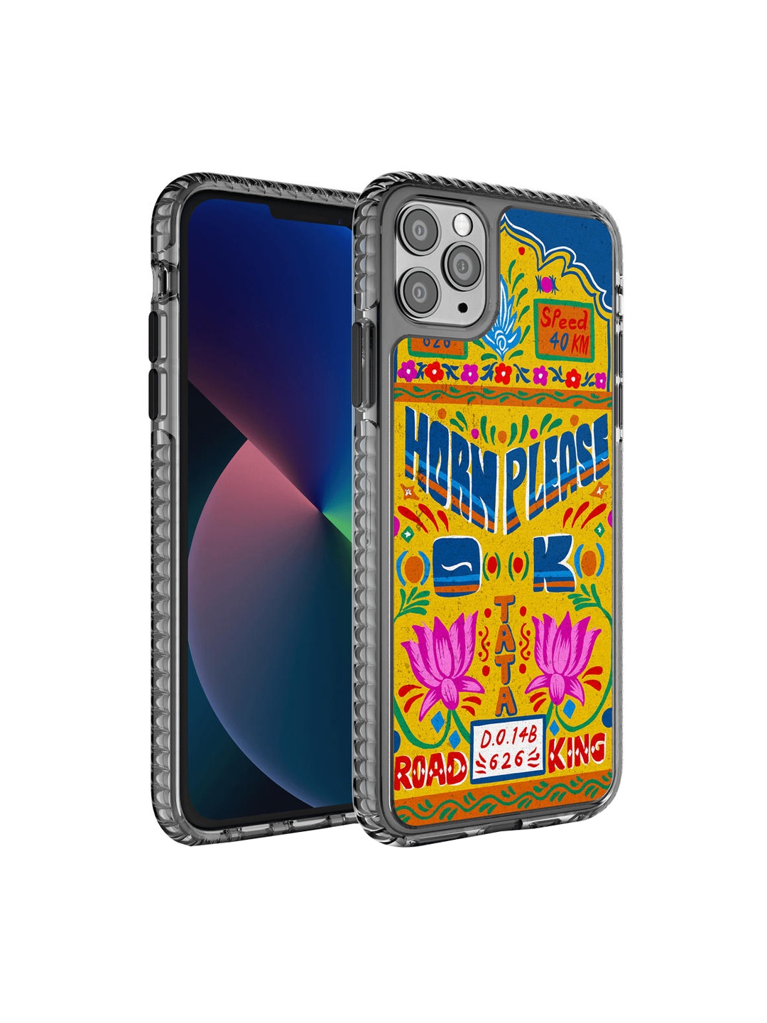 

DailyObjects Yellow & Blue Printed Road King Truckback iPhone 11 Pro Phone Case