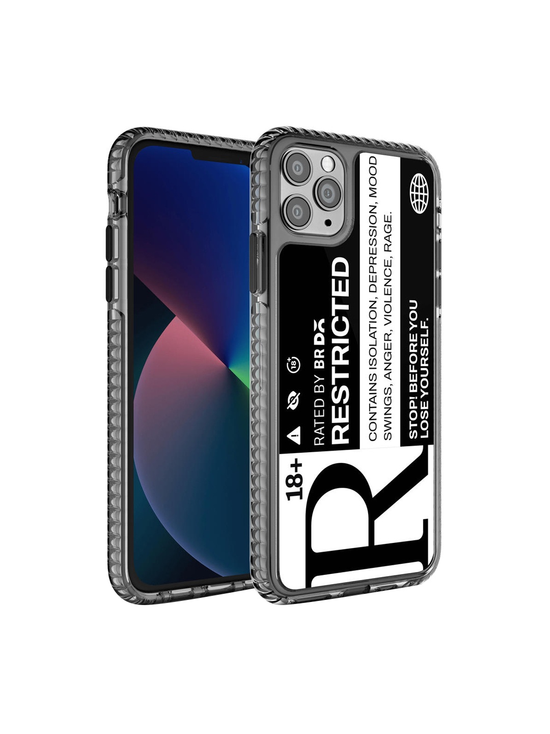 

DailyObjects Black & White Restricted Printed iPhone 11 Pro Phone Case