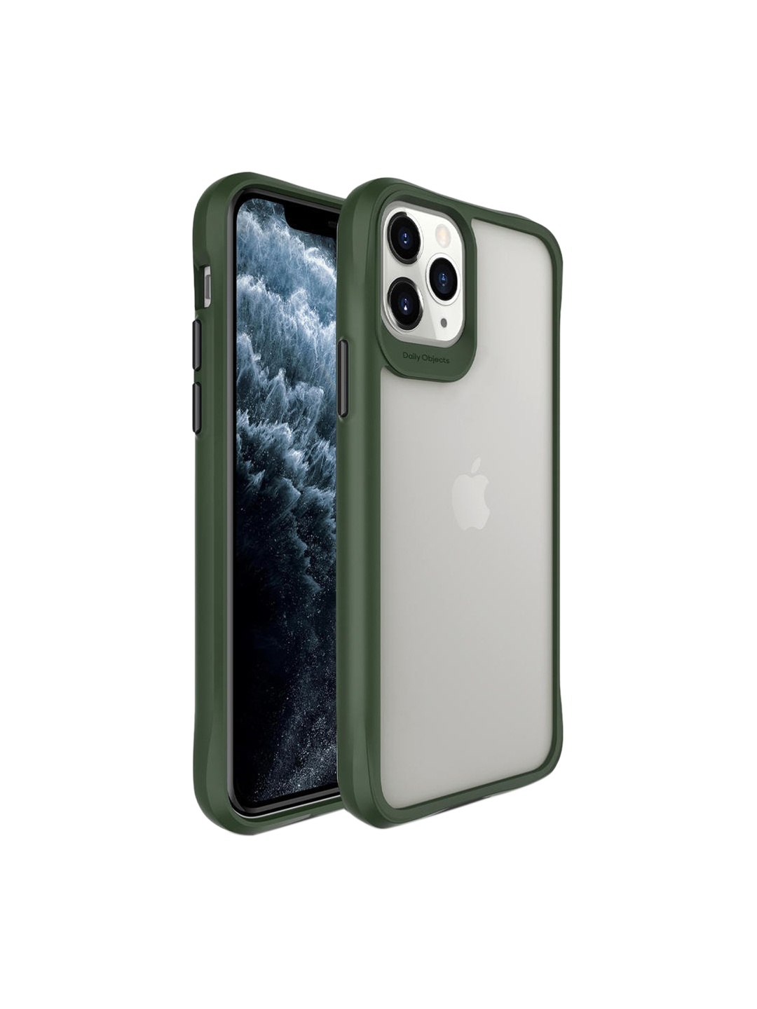 

DailyObjects Transparent & Black Solid Iphone 11 Pro Max Back Case