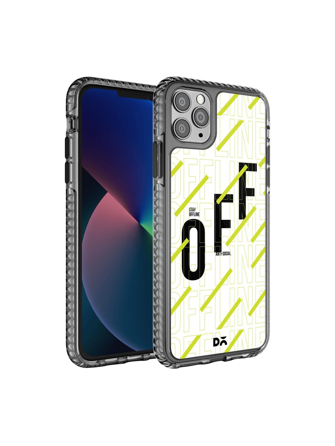 

DailyObjects Transparent & White Printed iPhone 11 Pro Back Cover