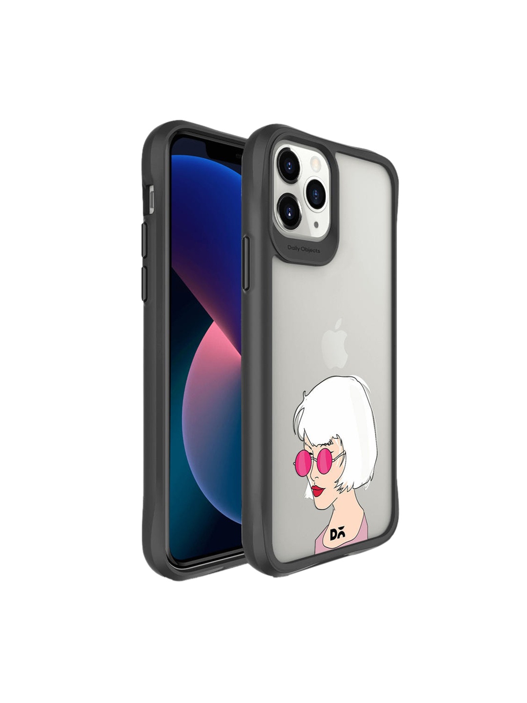 

DailyObjects Grey & White Printed iPhone 11 Pro Max Back Case