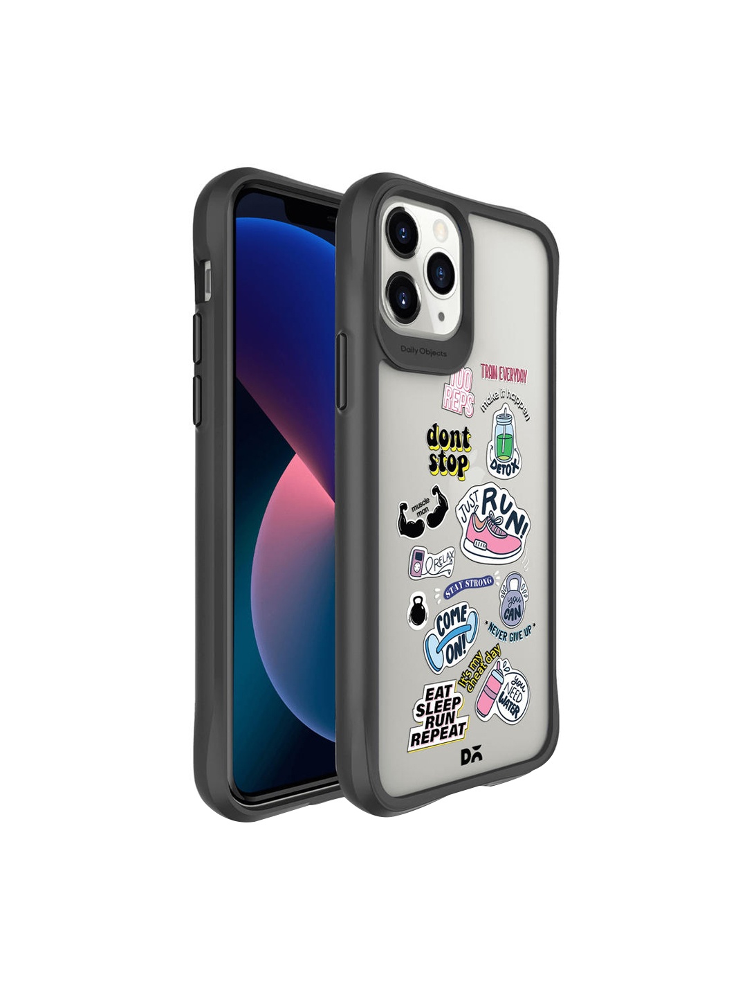 

DailyObjects Transparent & Yellow Printed Iphone 11 Pro Max Back Case