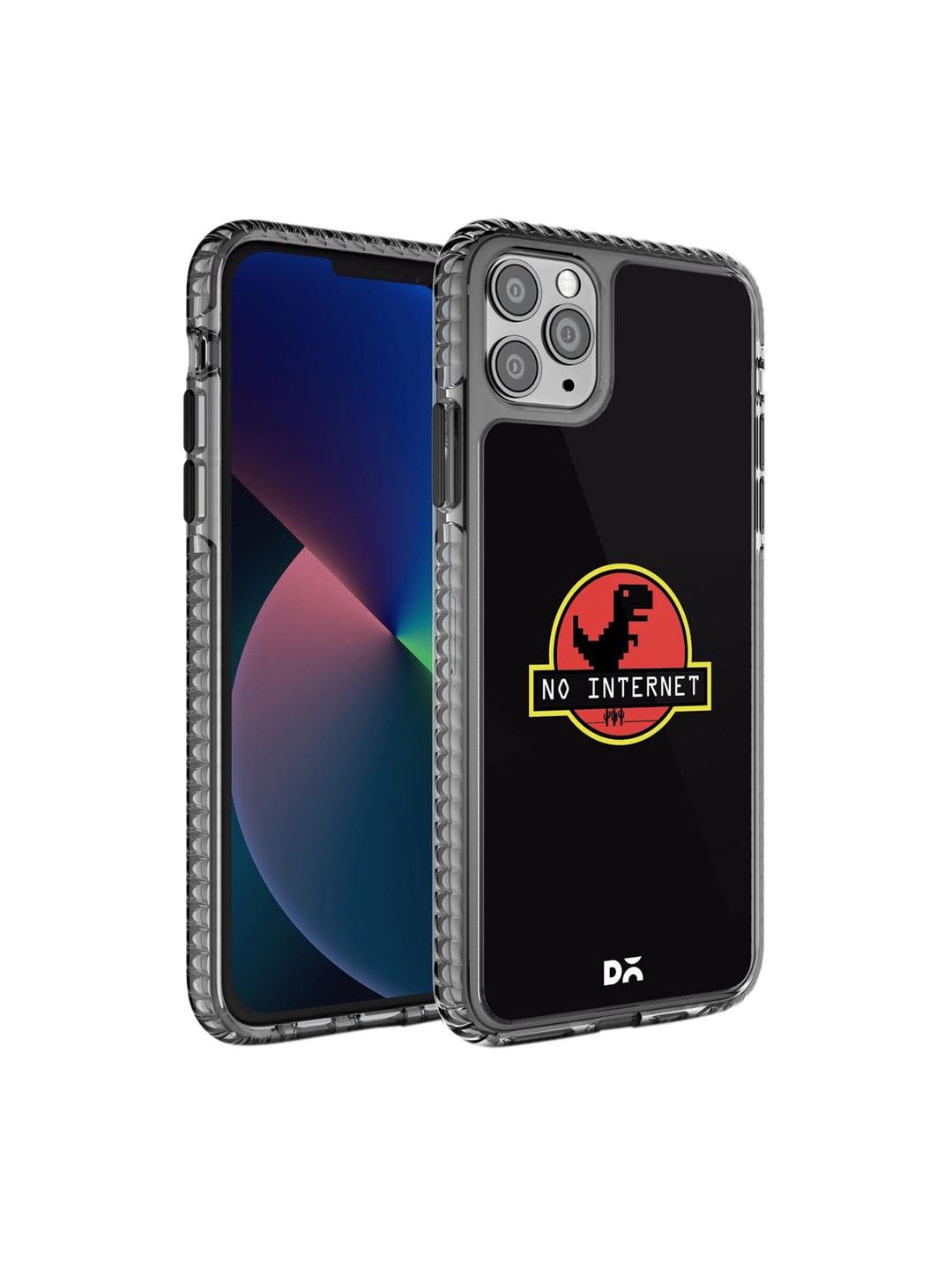 

DailyObjects Black & Orange Printed iPhone 11 Pro Max Back Case