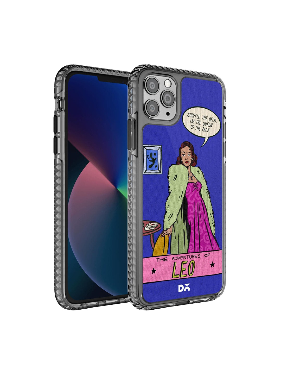 

DailyObjects Blue & Purple Leo Stride iPhone 11 Pro Max Back Case
