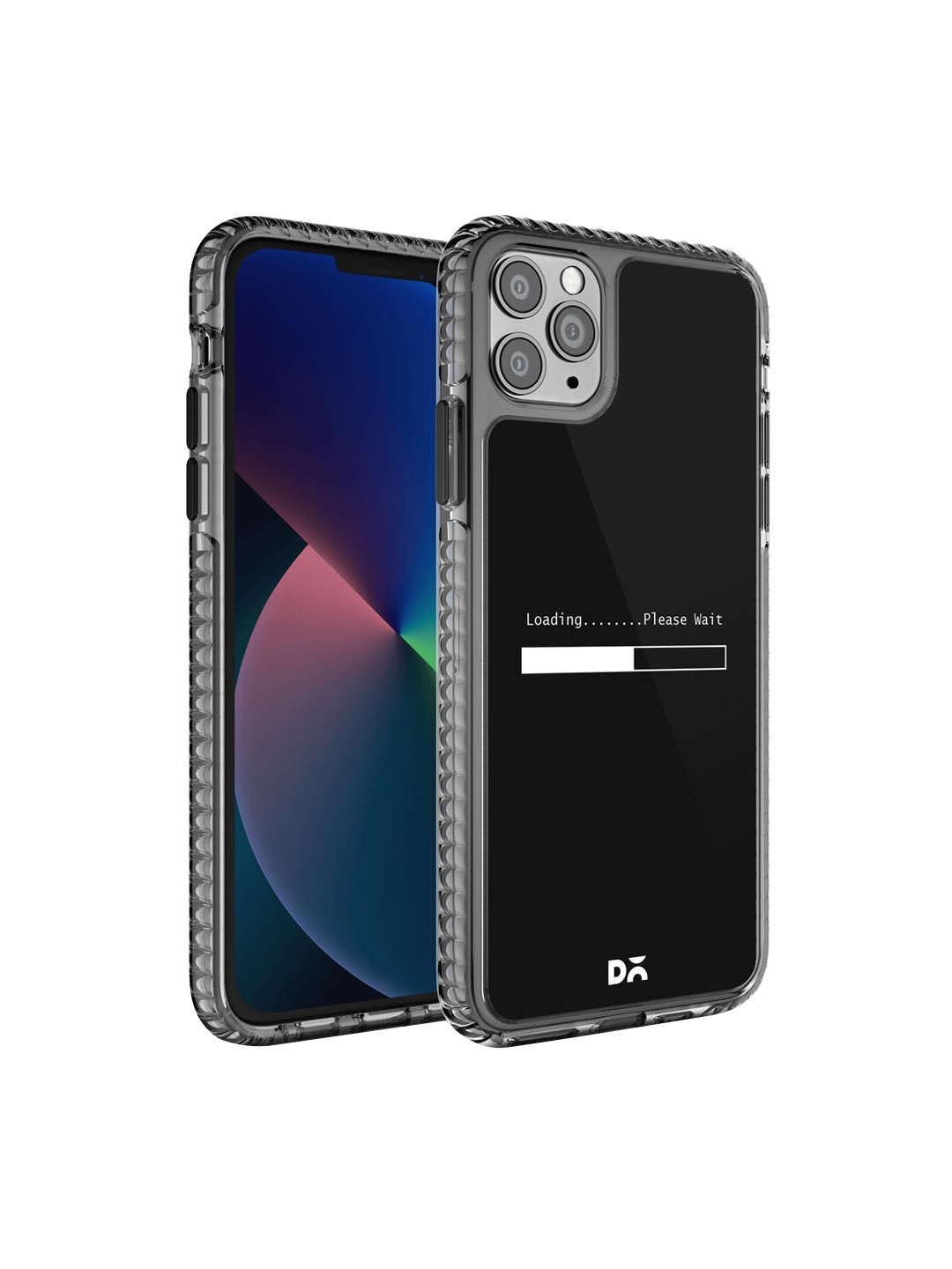 

DailyObjects Transparent & Black Printed iPhone 11 Pro Max Back Cover