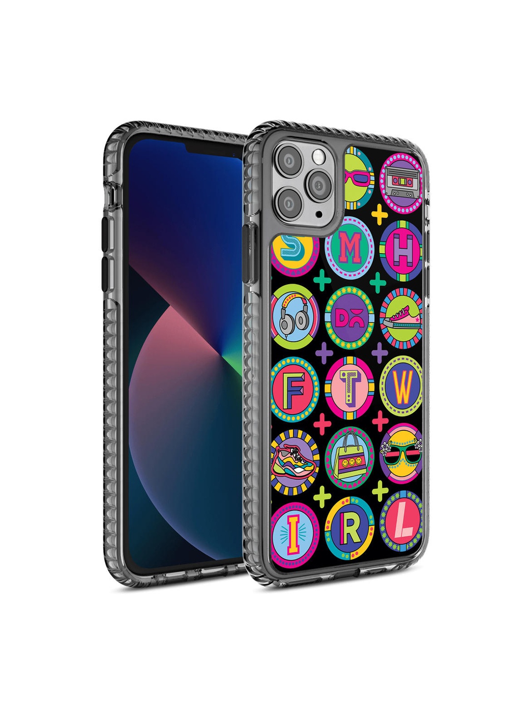 

DailyObjects Black & Pink Millennial Lingo Stride iPhone 11 Pro Max Back Case