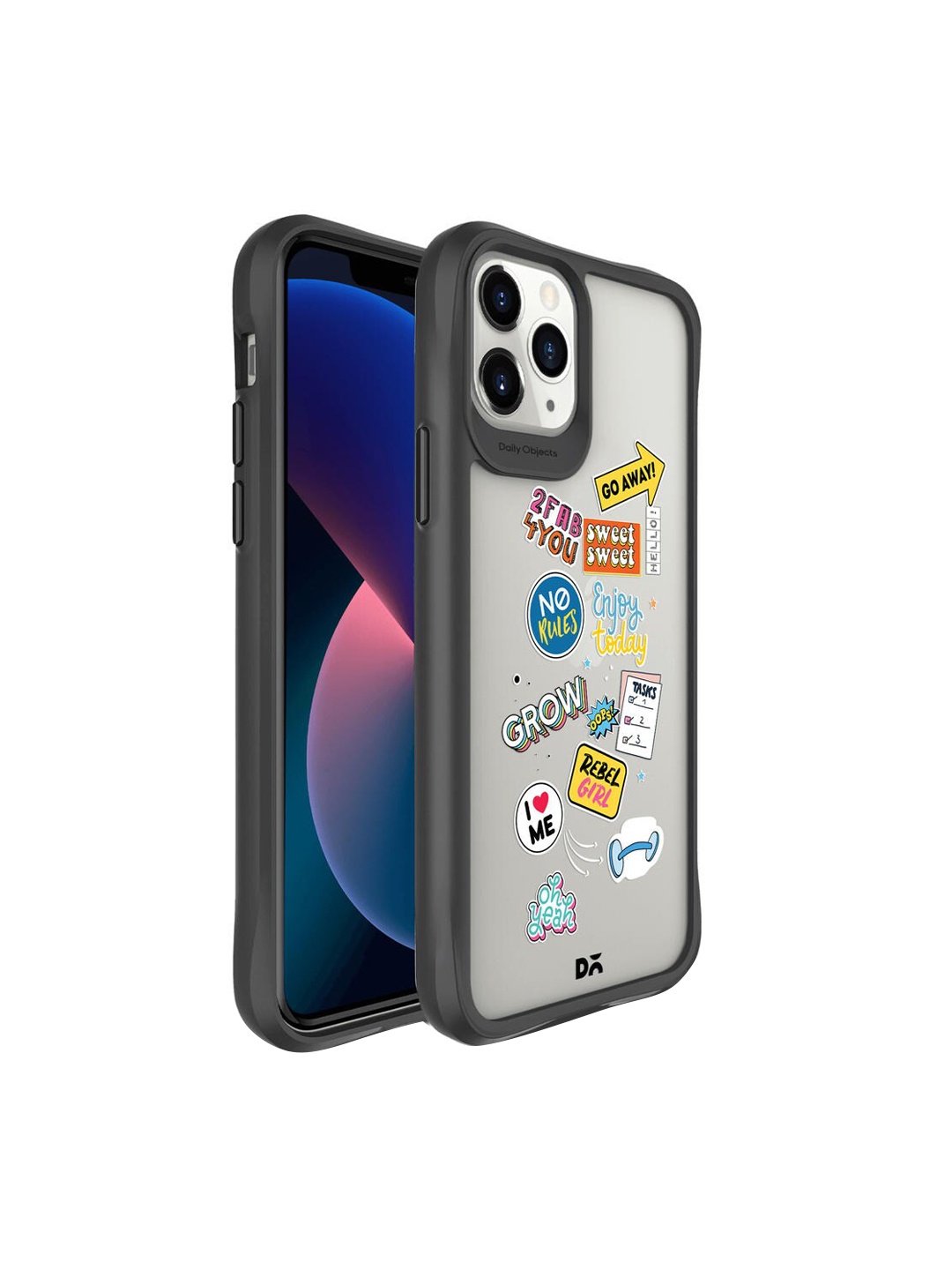

DailyObjects Current Mood Hybrid Clear Case Cover For iPhone 11 Pro Max, Transparent