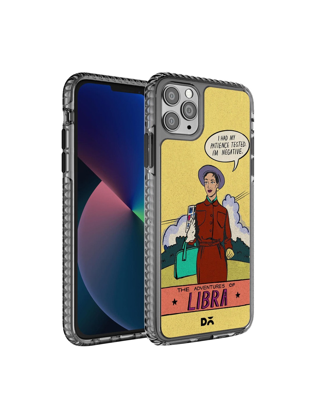 

DailyObjects Yellow & Brown Printed Libra iPhone 11 Pro Max Phone Case