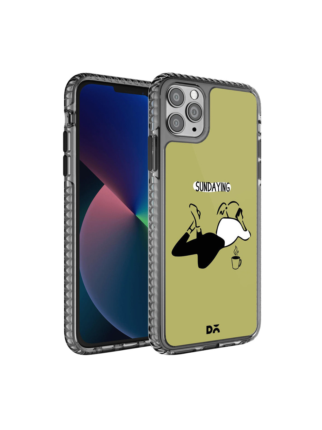 

DailyObjects Black & Green Sundaying Stride Printed IPhone11 Pro Max Back Case