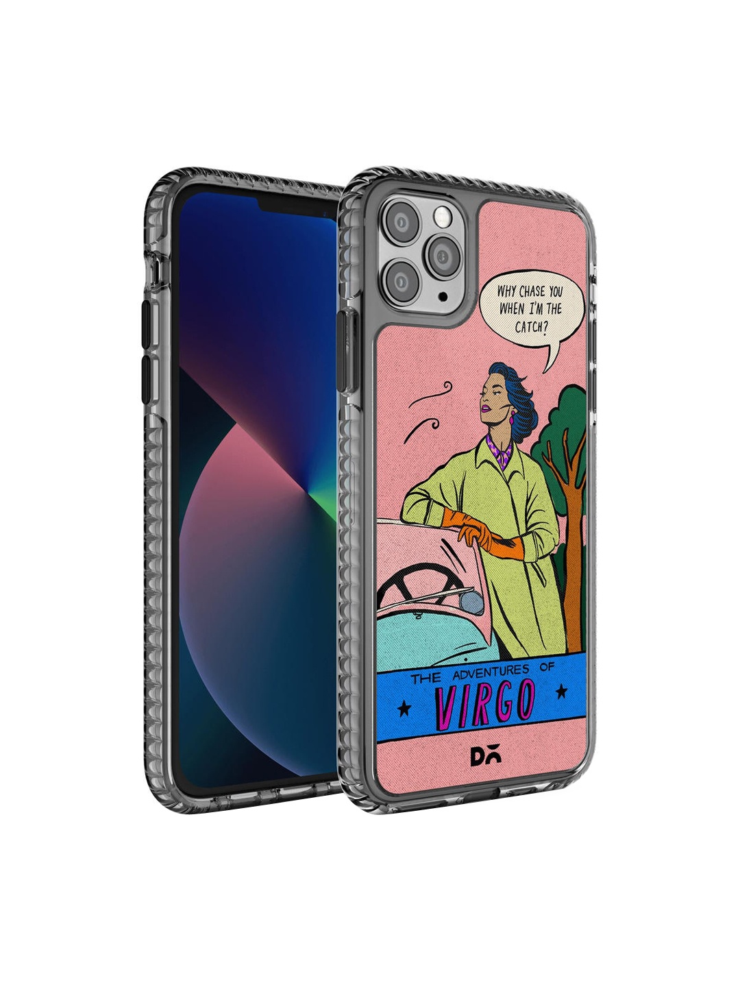 

DailyObjects Pink & Green Virgo Printed iPhone 11 Pro Max Back Case