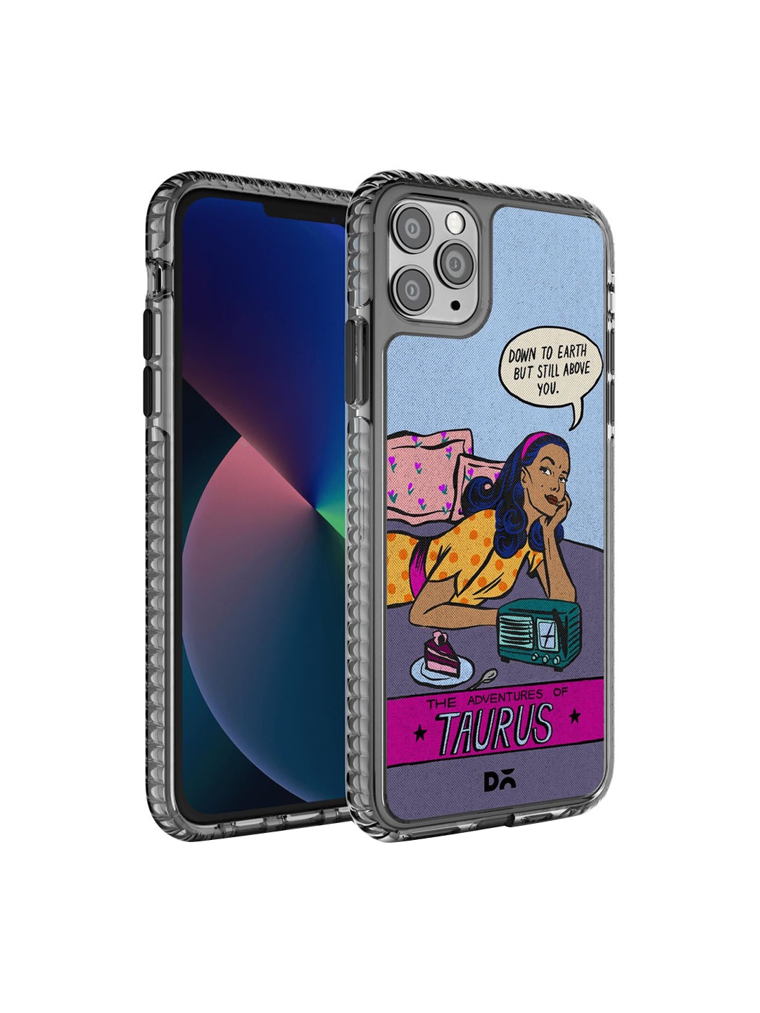 

DailyObjects Blue & Grey Taurus iPhone 11 Pro Max Back Case