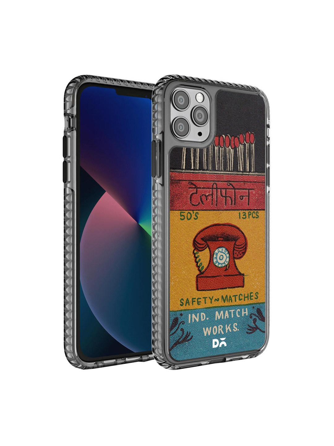 

DailyObjects Yellow & Red Printed Telephone Matchbox Stride 2.0 iPhone 11 Pro Max Phone Back Case